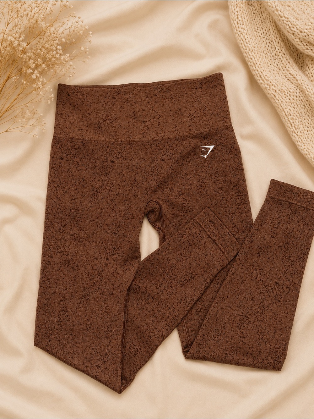 Gymshark Brown Marl Seamless High Waisted Leggings Women’s Size Small